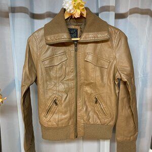 SWS Faux Leather Bomber